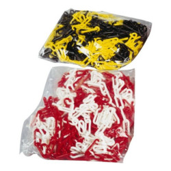 CHAINE SIGNALISATION 10 mm ROUGE BLANC ( SAC 25M )