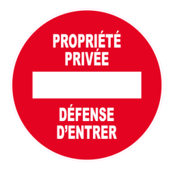 DISQUE 300 mm PROPRIETE PRIVEE DEFENSE D'ENTRER