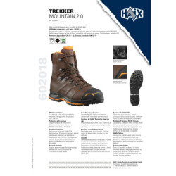 Chaussure forestière Trekker Mountain 2.0 anti coupure classe 1 S3 HRO HI CI WR SRC
