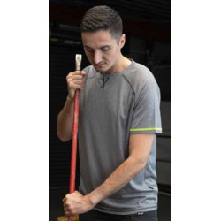 Tee shirt Labyrithe repirant anti UV 150g Gris acier