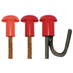EMBOUT SECURITE ROUGE (sac de 25pcs)