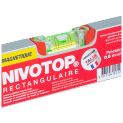 NIVEAU ALU RECTANGULAIRE 60CM MAGNETIQUE