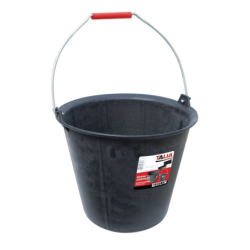 SEAU DE MACON CAOUTCHOUC TALIAGOM NOIR 13L anse 5,3mm