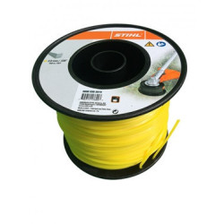FIL DE COUPE CARRE NYLON JAUNE Ø3.0mm x 168m BOBINE