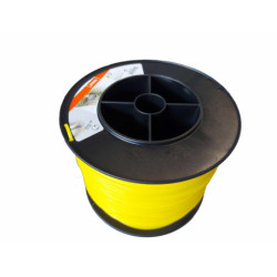FIL DE COUPE ROND NYLON JAUNE Ø3.0mm x 280m BOBINE