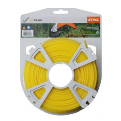 FIL DE COUPE ROND NYLON JAUNE Ø3.0mm x 55m BOBINE