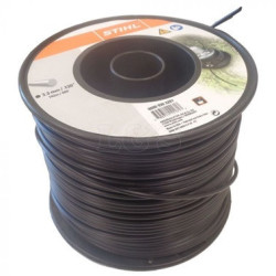 FIL DE COUPE ROND NYLON NOIR Ø3.3mm x 137m BOBINE