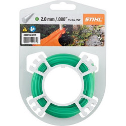 FIL DE COUPE ROND NYLON VERT Ø2.0mm x 15.3m BOBINE