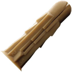 CHEVILLES PLASTIQUE ARPON 8x30mm GRAPPE (boite de 100 pcs)