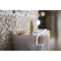 CHEVILLES PLASTIQUE ARPON 8x30mm GRAPPE (boite de 100 pcs)