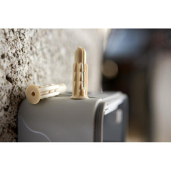 CHEVILLES PLASTIQUE ARPON 8x30mm GRAPPE (boite de 100 pcs)