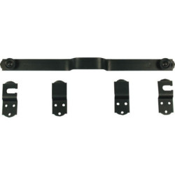 BARRE SECURITE PLATE POUR VOLET TORBEL 450mm NOIR avec accessoires