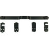 BARRE SECURITE PLATE POUR VOLET TORBEL 450mm NOIR avec accessoires