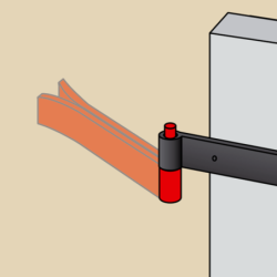 GOND A SCELLER 35x5 Ø14mm LONG 120mm