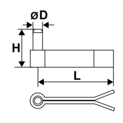 GOND A SCELLER 35x5 Ø14mm LONG 120mm