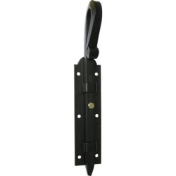 VERROU CARRE CROSSE FORGEE RUSTIQUE 14X400 MM - NOIR