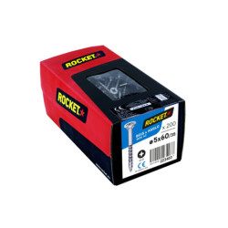 ROCKET INOX 18/10 5 X 50/30 TETE FRAISEE POZI