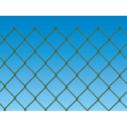 GRILLAGE SIMPLE TORSION MAILLE 50x50 PLASTIFIÉ VERT H 1,50m,FIL 2,40mm (rouleau de 25m)