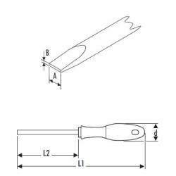 TOURNEVIS PLAT MECANICIEN 5,5x100mm EXPERT