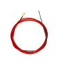 GAINE GUIDE FIL ACIER 1,0/1,2 ROUGE Long 5m