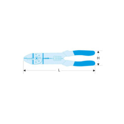 PINCE À SERTIR STANDARD POUR COSSE PRÉ-ISOLÉE 449BPB