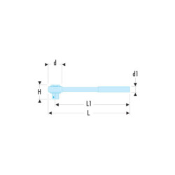 CLIQUET 1/2'' MANCHE ROTATIF RAPIDE S.360PB