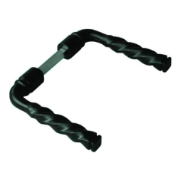 BEQUILLE DBLE TORSADEE NOIRE 7X110 1P