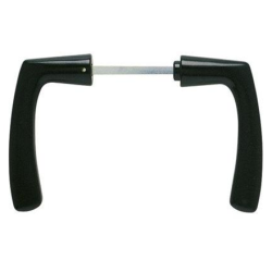 BEQUILLE DBLE PORTALIS NOIRE 8X110 1P POLYBLOC