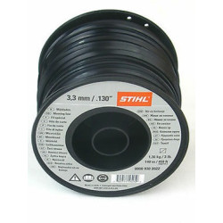 FIL DE COUPE CARRE NYLON NOIR Ø3.3mm x 142m BOBINE