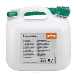 Bidon vide transparent pour essence 5L