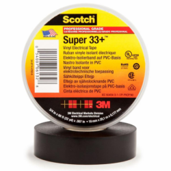RUBAN ISOLANT ELECTRIQUE SUPER 33+ larg 19mmx long 20m NOIR 3M