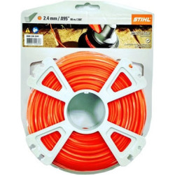 FIL DE COUPE CARRE NYLON ORANGE Ø2.4mm x 86m BOBINE