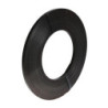 Feuillard métal acier laqué noir en galettes plates Larg. 15.5 mm