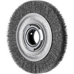 BROSSE PLATE 200X25 FIL ST 0.20 ACIER POS RBU 20025/AK32-2
