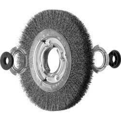 BROSSE PLATE 200X25 FIL ST 0.20 ACIER POS RBU 20025/AK32-2