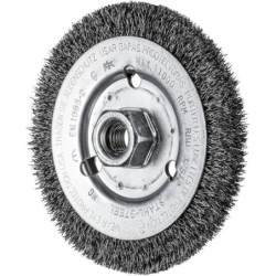 BROSSE PLATE 125 M14 FIL ST 0.30 ACIER POS RBU 12512/M14