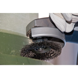 BROSSE CONIQUE 100 M14 FIL ACIER ST0.35 POS KBU 10010/M14