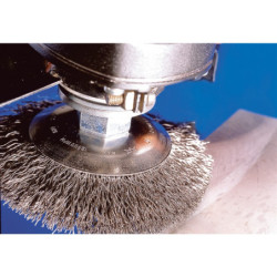 BROSSE CONIQUE 100 M14 FIL ACIER ST0.35 POS KBU 10010/M14