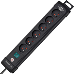 MULTIPRISE PREMIUM PLUS 6 PRISES NOIR