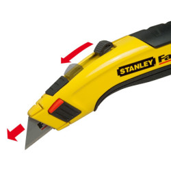 COUTEAU A LAME RETRACTABLE FATMAX RESERVOIR DE 5 LAMES