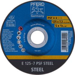 DISQUE A EBARBER 125X7.0 PSF ACIER MD