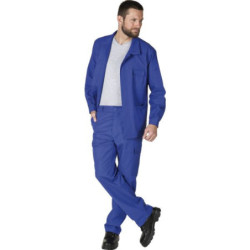 VESTE NEW PILOTE 100% COTON CROISE BOUTONNAGE SS PATTES Bleu Bugatti