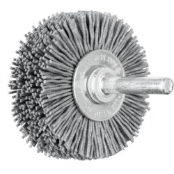 Brosse carbure de silicium plate sur tige 6 mm RBU
