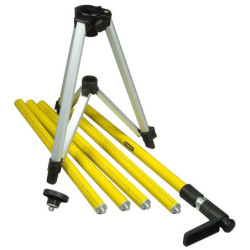 CANNE TELESCOPIQUE TRIPOLE 3.60M EMBASE