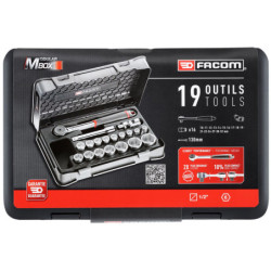 COFFRET DOUILLES 1/2 6 pans AVEC CLIQUET S.161-2P6PB