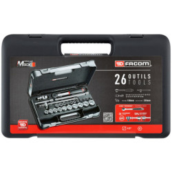 COFFRET DOUILLES 1/2 6 pans AVEC CLIQUET S.161-4P6PB