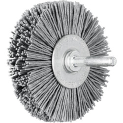 Brosse carbure de silicium plate sur tige 6 mm RBU