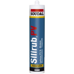 MASTIC SILICONE VITRAGE SILIRUB PV TRANSPARENT - 300ML