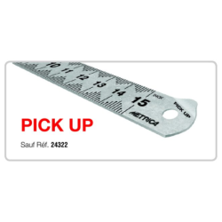 REGLE FLEXIBLE CHROMEE PICK-UP L.300MM