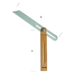 FAUSSE EQUERRE REGLABLE 250 MM - 150 MM